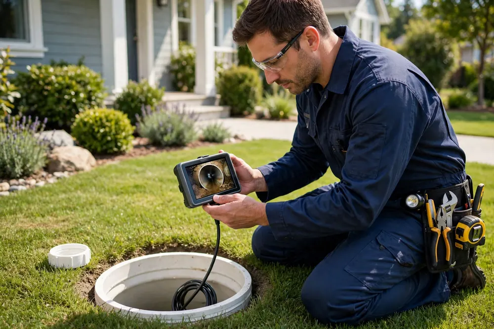 Sewer camera inspection