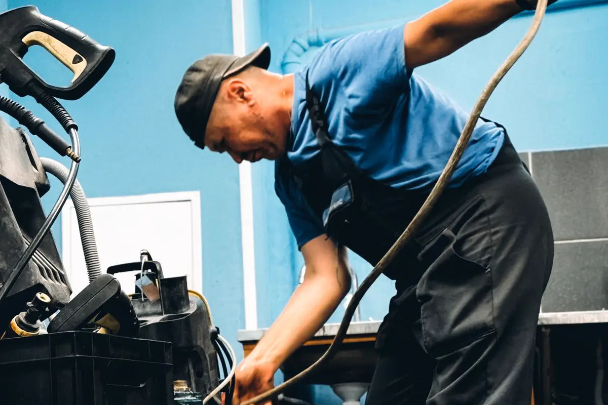 plumber working